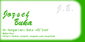 jozsef buka business card